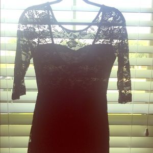 Black lace dress never been worn